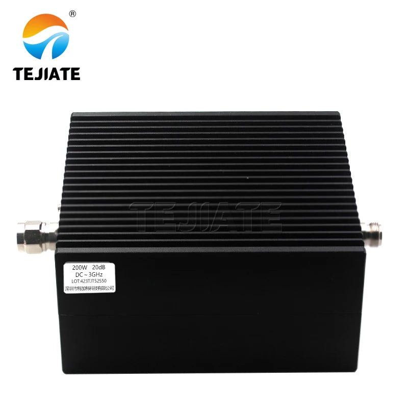N-type 200W high power coaxial fixed attenuator N-JK 1/10/20/30/40/50dB DC-3/4GHz