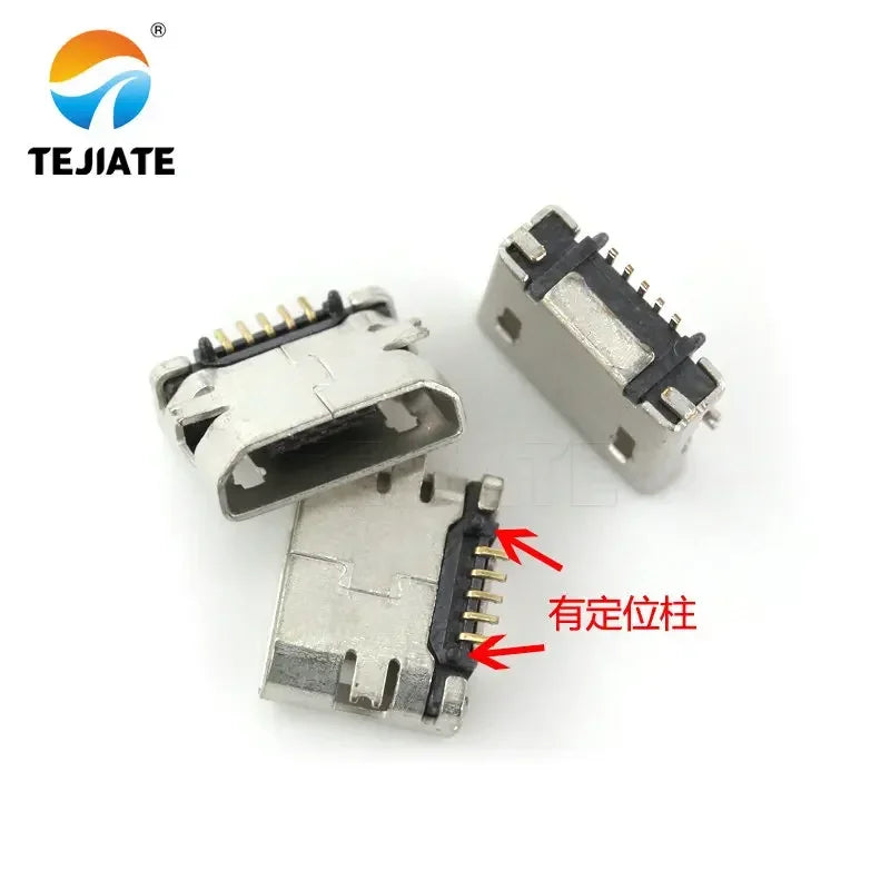 10PCS Micro-USB Socket MK5P Female-socket/Male-plug Paster/Straight-insert Type Plug-in Interface