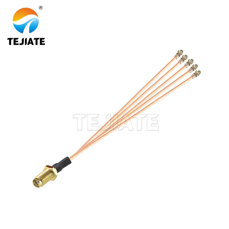 1pcs 0.1m SMA Female To 4pcs 5pcs uFL/u.FL/RF Antena UFL Seat RG178 Pigtail Cable