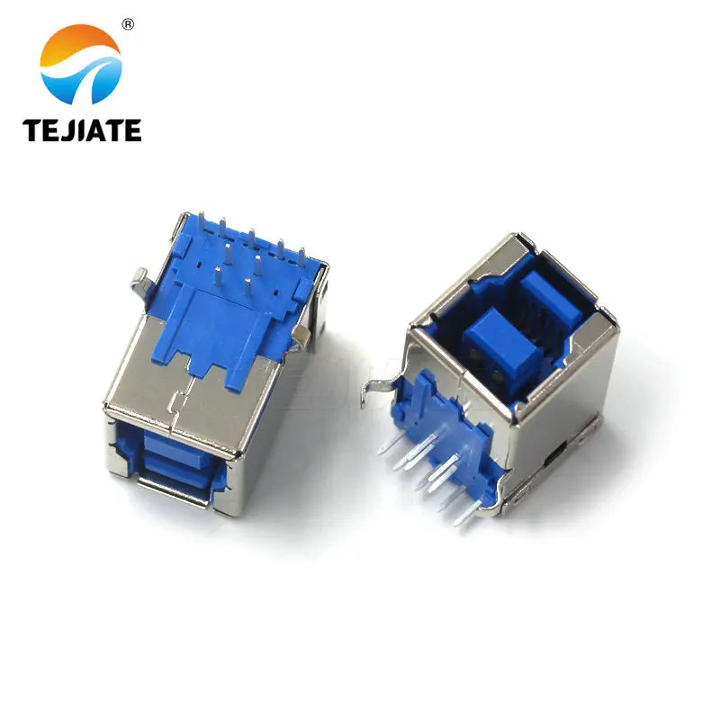 5pcs USB3.0-AM / AF 90 / 180 Degree USB A Male Plug A Female Seat B Female square port A Type B Sockect Interface Connector