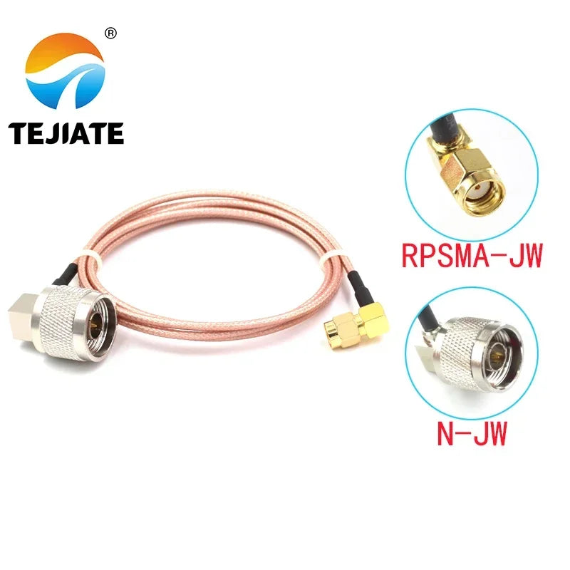 1PCS TEJIATE Adapter Cable RPSMA To BNC Type RPSMA-JW Convert N-JW 8-90CM 1M 1.5M 2M Length Connector RG316 Wire