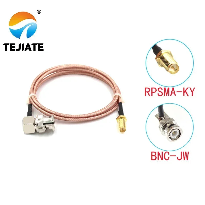 1PCS TEJIATE Adapter Cable BNC To RPSMA Type BNC-JW Convert RPSMA-KY 8-90CM 1M 1.5M 2M Length Connector RG316 Wire