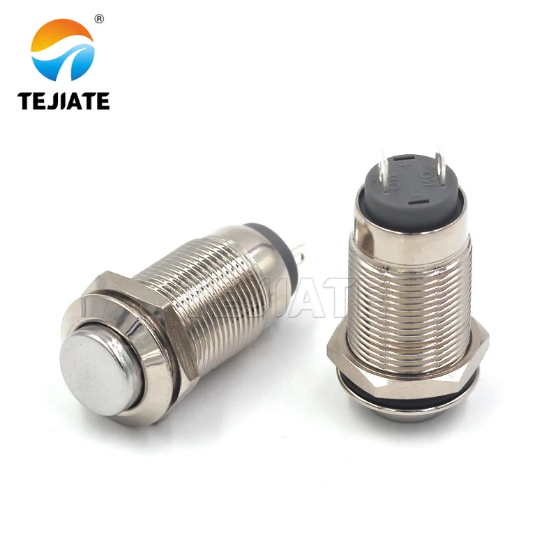 self-locking switch Metal button Waterproof button2A 36Vswitch Horn doorbell car modification