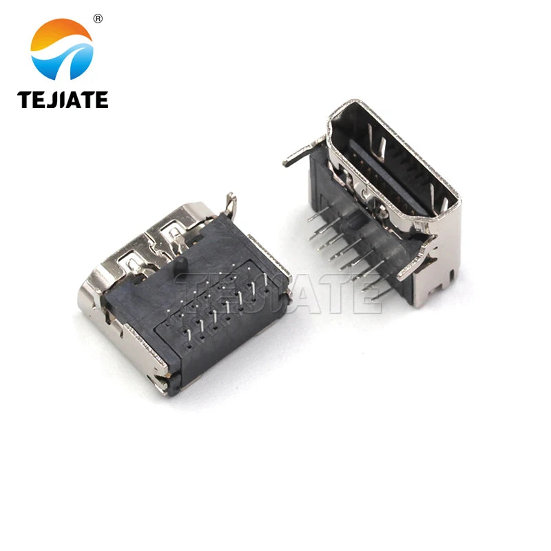 HDMI high-definition connector male splint female seat ordinary gold-plated 19P1.6 splint male HDMI plug