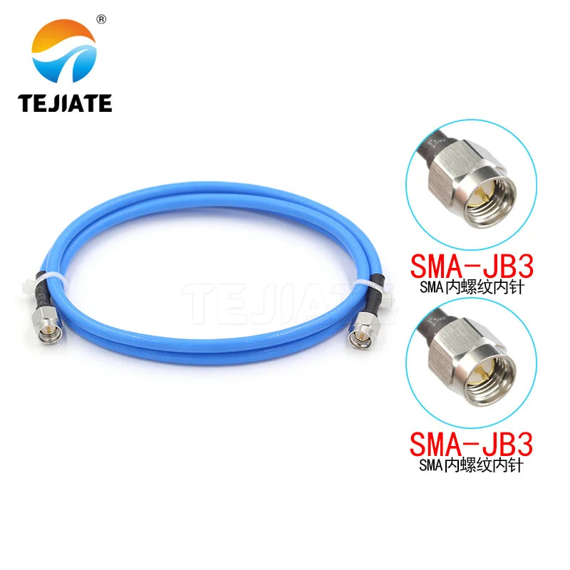 1PC SMA to SMA stainless steel adapter SMA-JJ RF connection jumper RG141/RG402 semi flexible high-frequency testing feeder