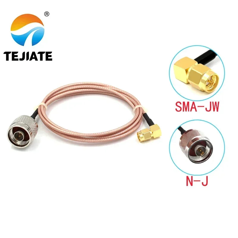 1PCS TEJIATE Adapter Cable BNC To SMA Type N-J Convert SMA-JW 8-90CM 1M 1.5M 2M Length Connector RG316 Wire