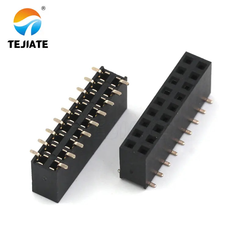 10PCS SMT double row female spacing 2.54MM 2 * 2/3/4/5/6/7/8/9/10/12/14/15/20-40P female seat