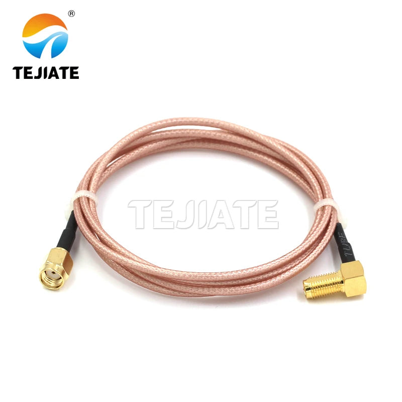 1PCS RG316 RF connection jumper RPSMA-JW SMA male inner hole to SMA bent male inner needle inner hole