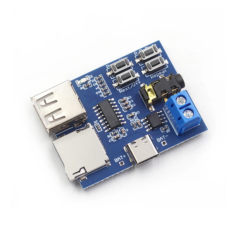 MP3 lossless decoding board MP3 decoder module TF card U disk decoding player with built-in amplifier DIY