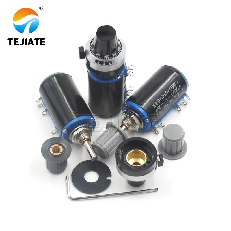 2PCS WXD3-13-2W precision multi-turn potentiometer 1K/2.2K/3.3K/4.7K/10K/22K/47K/100K