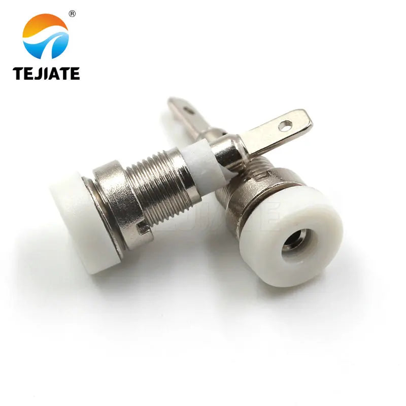 1PCS 4mm 2mm Banana Socket 4MM 2MM Panel Socket Pure Copper Insulated Wiring Terminal Banana Female Head Hole