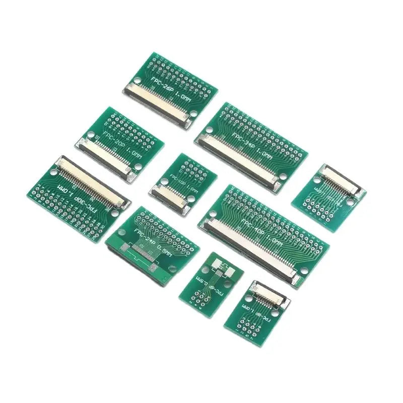 DIY FPC/FFC adapter board 1.0mm connector 6P 8P 10P 12P 20P 24P 26P 30P 34P 40PIN