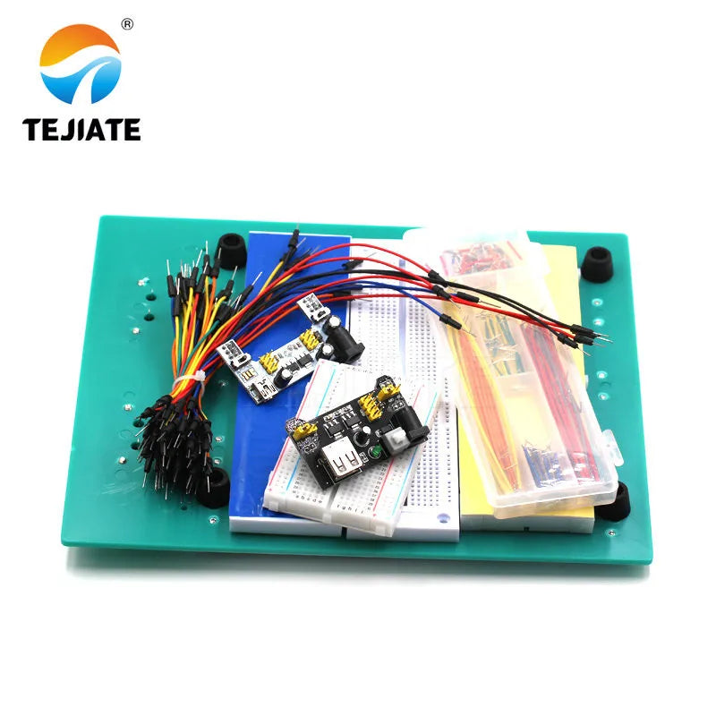 breadboard SYB-130 SYB-170 SYB-500 MB-102 170 400 700 760 830 840 1600 hole power module 1/2 way jump wire jumpers free Splice