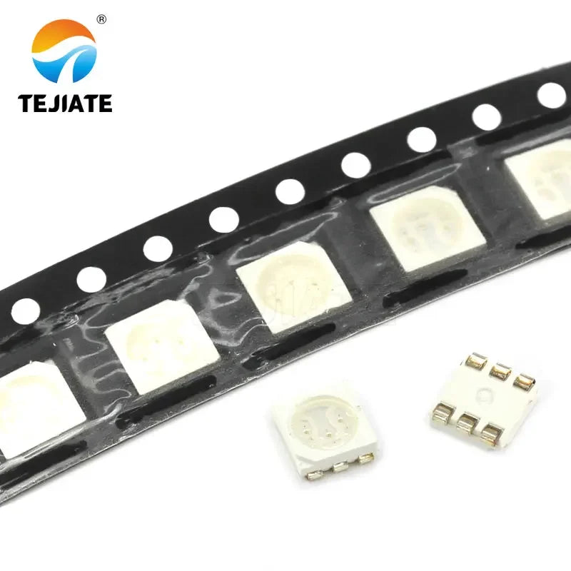 50PCS 1Lot 5050 Bright LED Light Beads Red Green Blue Yellow White Warm White RGB 3 Colors Emitting Diode Electronic DIY Kit