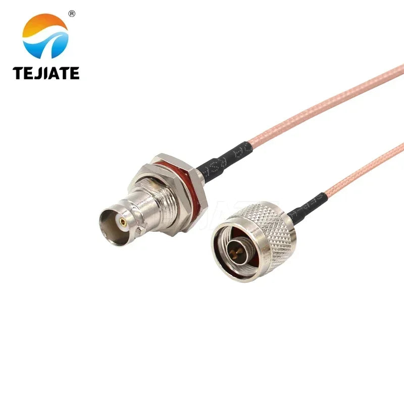1PCS TEJIATE Adapter Cable N To BNC Type NJ Convert BNCK 8-90CM 1M 1.5M 2M Length Connector RG316 Wire
