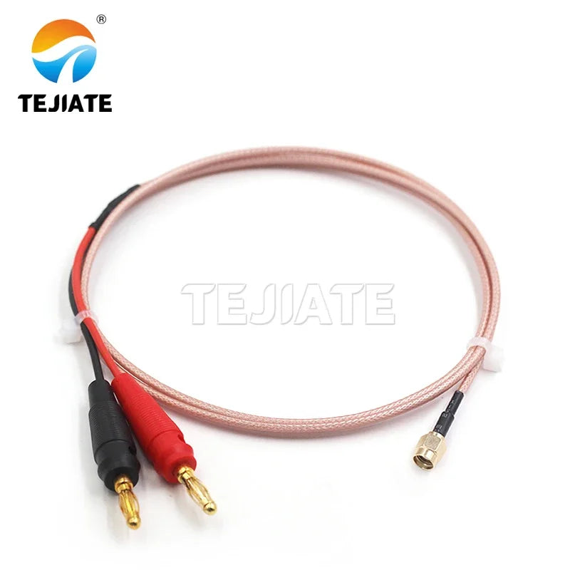 SMA/BNC/N/TNC/UHF/MMCX RF cable to 4mm red and black banana plug RG316 cable