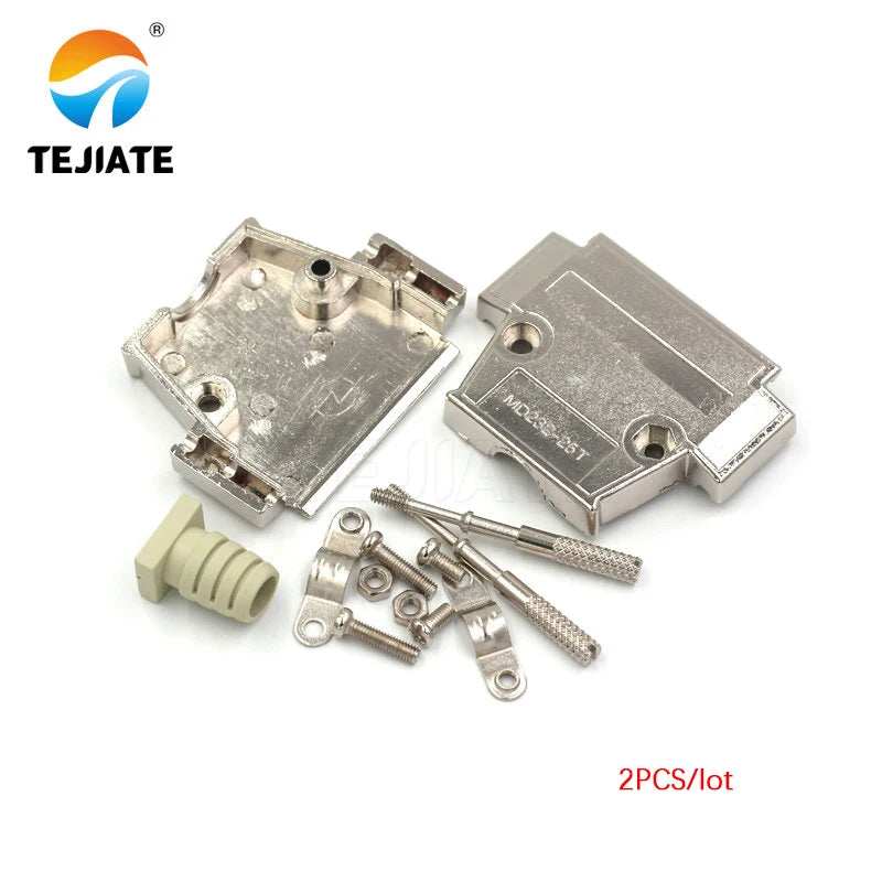 DB25 25P  Parallel Serial Port Female Male Wire Solder Connector Socket Plug VGA Adapter Plastic Metal Shell Cover