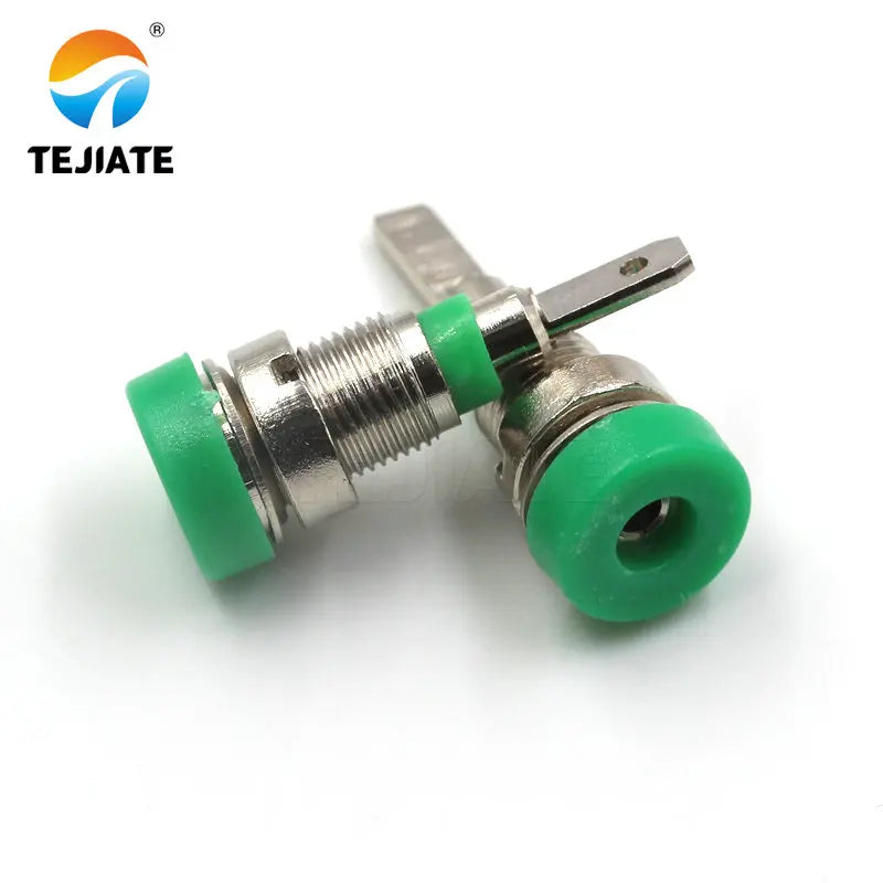 1PCS 4mm 2mm Banana Socket 4MM 2MM Panel Socket Pure Copper Insulated Wiring Terminal Banana Female Head Hole