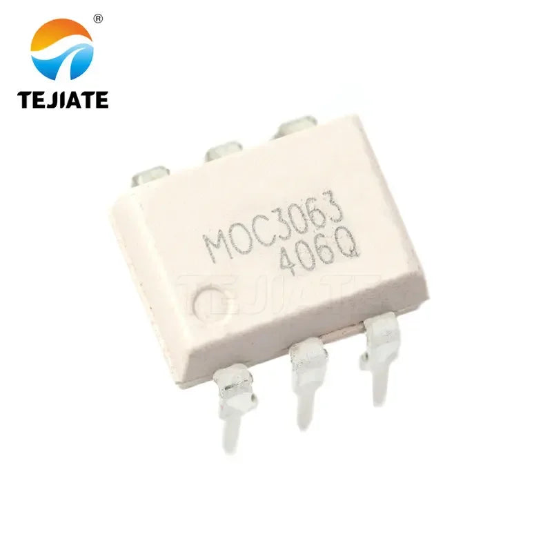 5PCS TEJIATE Optocoupler MOC3021 MOC3023 MOC3041 MOC3061 MOC3063 High-speed Transistor Photoelectric Output Optical Isolator