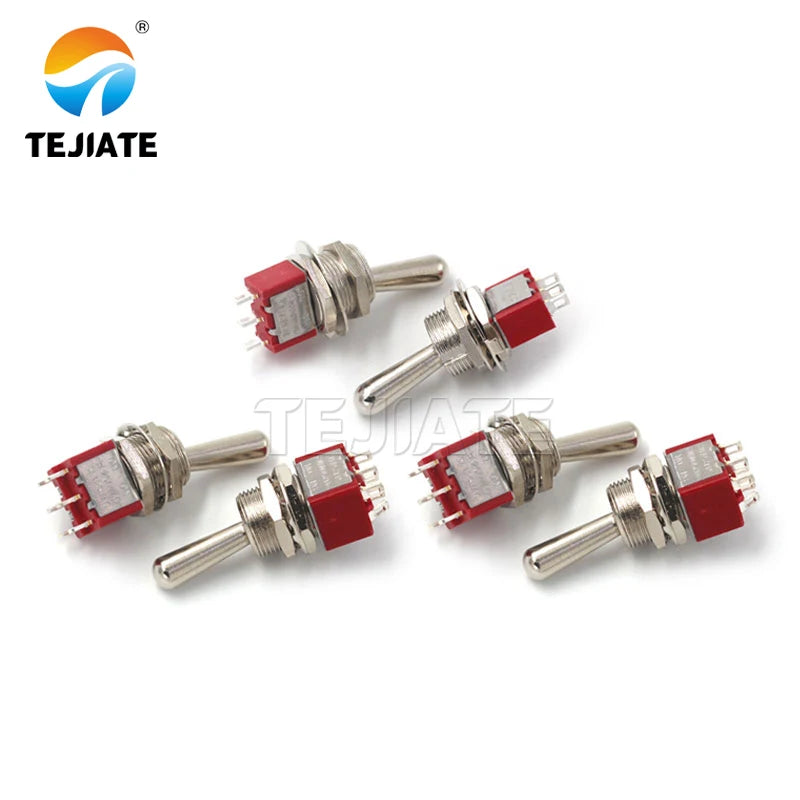 M12 big head button switch opening 12MM red button switch 3/6 feet 2 gear 3 gear rocker switch