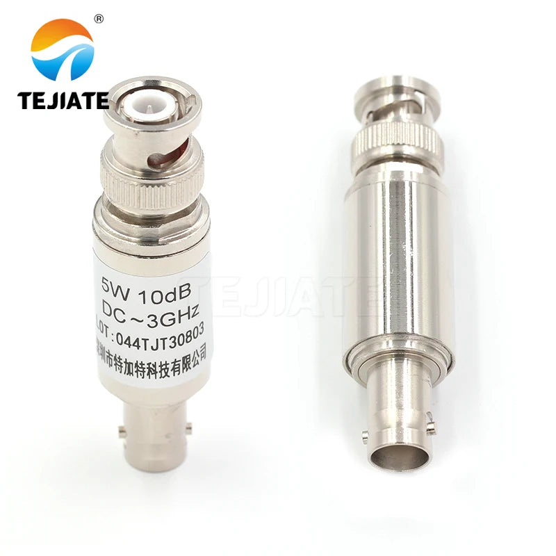 1PCS BNC-JK 5W RF Attenuator 1/3/6/10/15/20/25/30/40DB RF Coaxial Power BNC Male Plug to BNC Female Jack