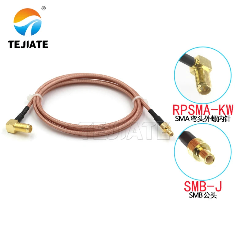 1PCS RPSMA-KW to SMB adapter line SMB-J SMB-K male female to RPSMA-KW RF line RG316 adapter line impedance 50 ohms
