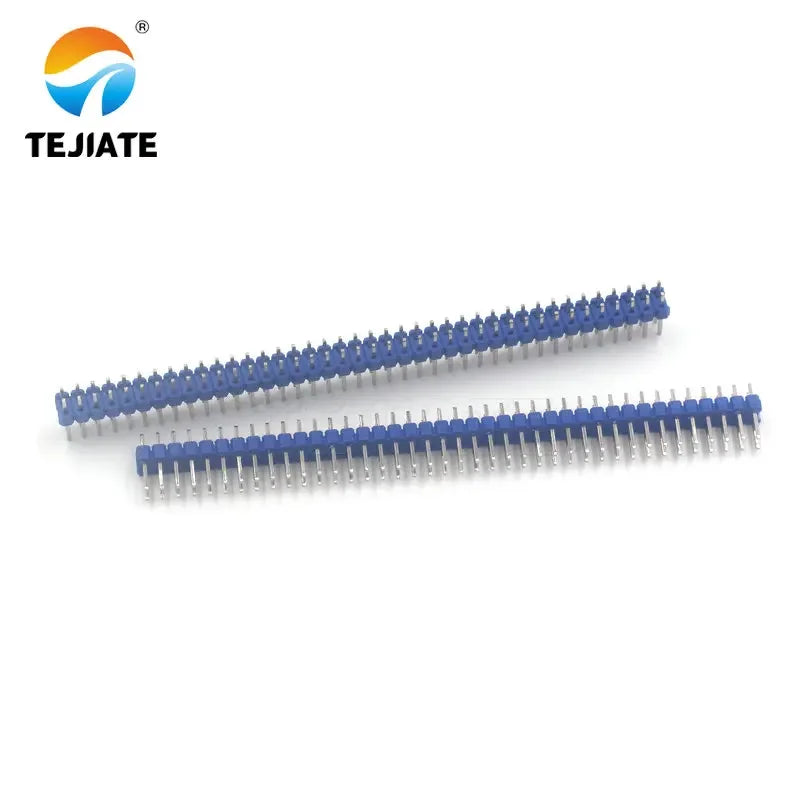 5PCS Double Row 2*40P Straight Pin Copper Foot Spacing 2.54MM Black/White/Blue/Red/Green/Yellow Plastic Connector Kit