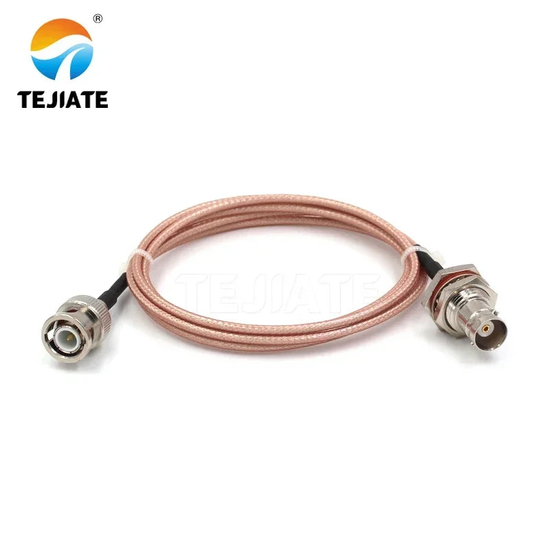 1PCS TEJIATE Adapter Cable BNC To BNC Type BNCJ Convert BNCK 8-90CM 1M 1.5M 2M Length Connector RG316 Wire
