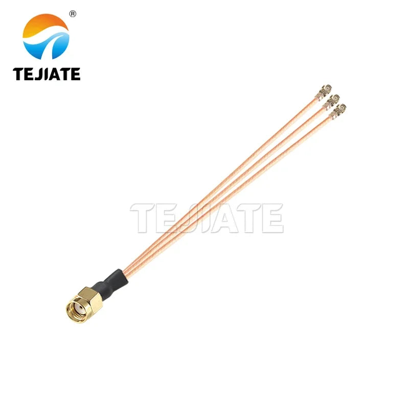 0.1m 1 To 2 RG178 Cable SMA Pigtail RF Antena UFL Seat SMA Female Male To 3pcs WIFI Antenna Extension Jumper