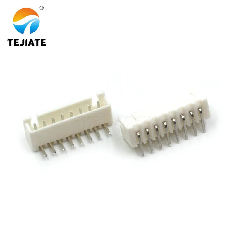50PCS Bent Pin Holder Connection Terminal XH2.54 2/3/4/5/6/7/8/9/10/12P 2.54mm Spacing 90° Connector Electronic Adapter White