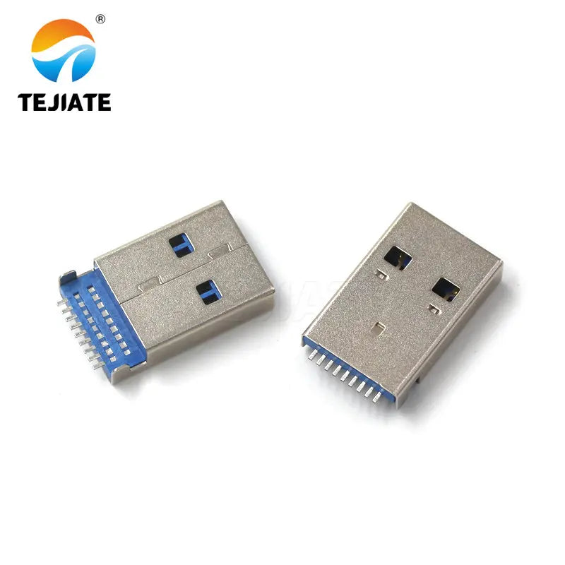 5pcs USB3.0-AM / AF 90 / 180 Degree USB A Male Plug A Female Seat B Female square port A Type B Sockect Interface Connector