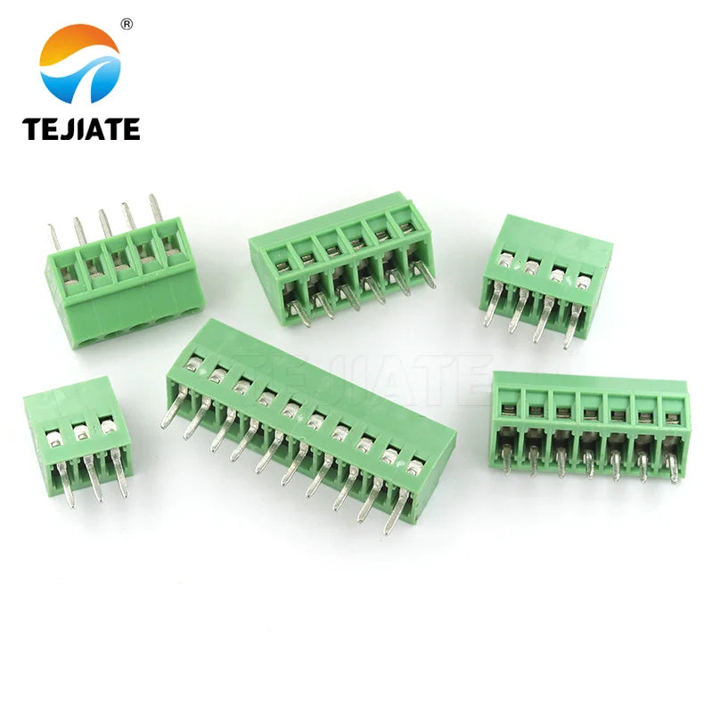 2PCS DG308 wiring terminal KF128 2.54mm spacing 120 screw type PCB wiring terminal 2/3P connector