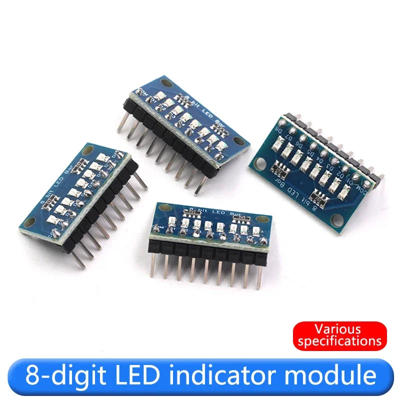 3.3V/5V 8-bit blue/red common anode/common cathode LED indicator module DIY LED light strip