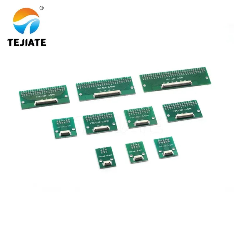 FPC FFC Flat Cable Transfer Plate Directly Inserted DIY 0.5 MM Spacing Connector 6P 8P 10P 20P 30P 40P 60P 0.5 Changes 2.54