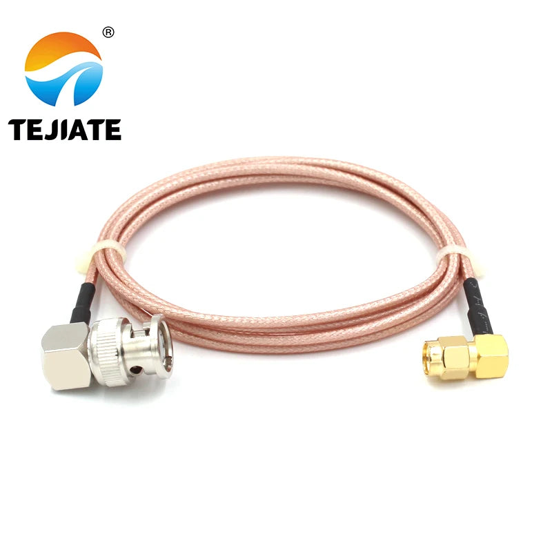 1PCS TEJIATE Adapter Cable RPSMA To BNC Type RPSMA-J Convert BNC-JW 8-90CM 1M 1.5M 2M Length Connector RG316 Wire