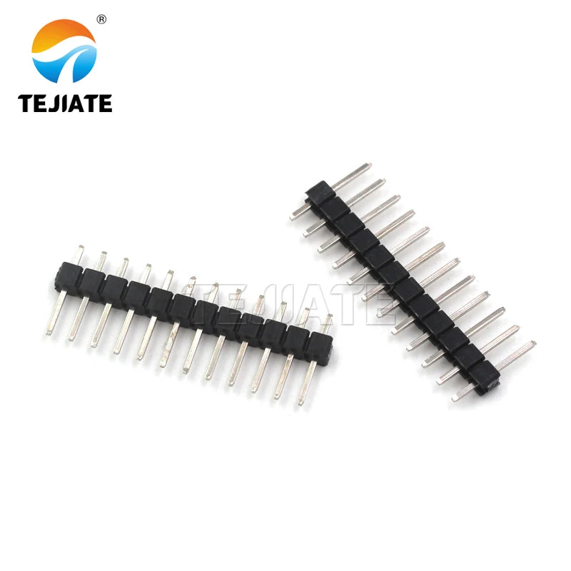 Single row pin spacing 2.54MM 1*2/3/4/5/6/7/8/10/12/20/30P copper pin header