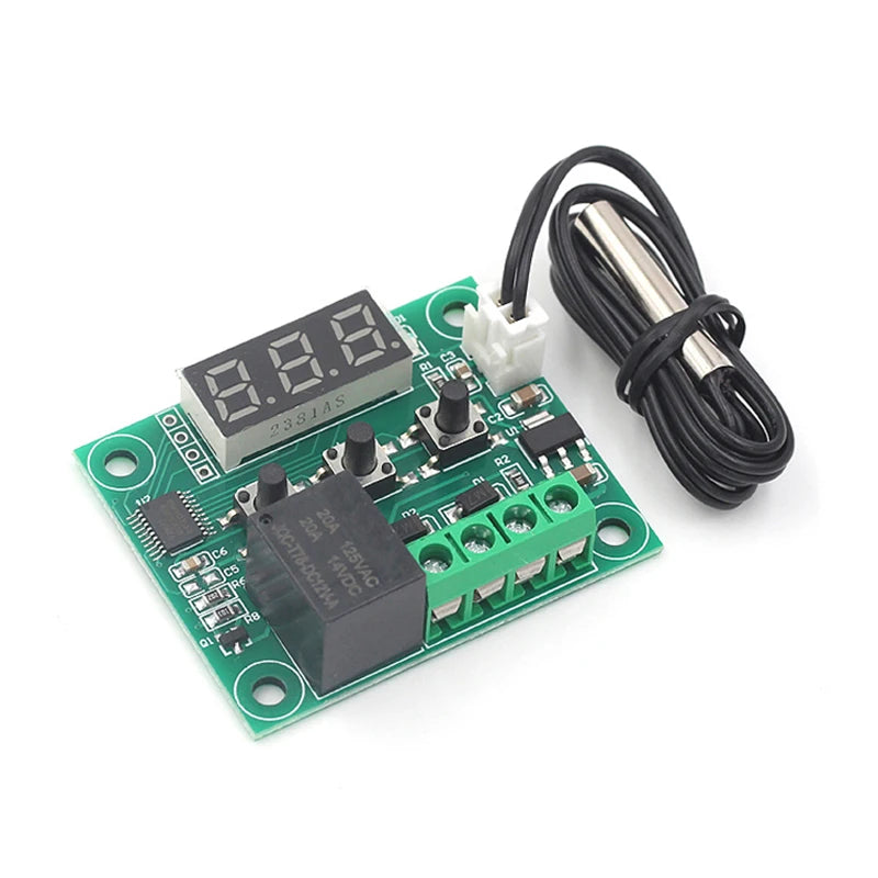 XH-W1209 Digital temperature controller High precision temperature controller Micro temperature control board with probe