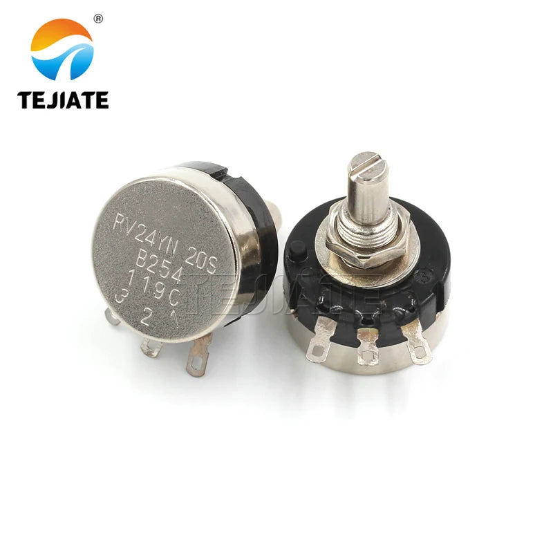 RV24YN20S carbon film potentiometer 1K 2K 10K 100 500K single turn carbon film potentiometer adjustable resistance