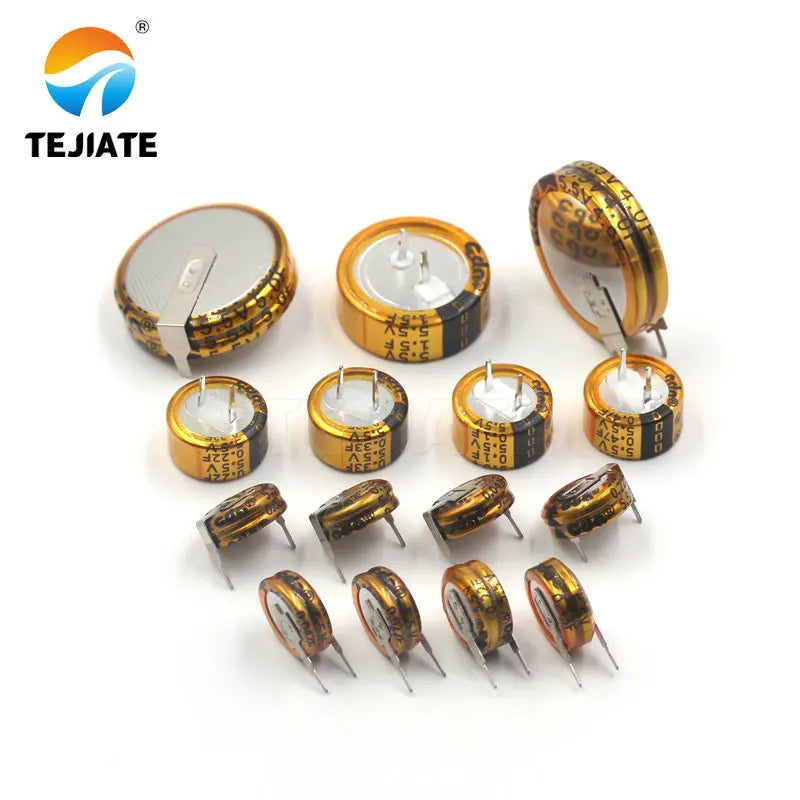 1PCS 5.5V Super capacitor 0.1F 0.22F 0.33F 0.47F 1F 1.5F 4.0F 5.0F V-type C-type H-type Button Farad capacitor