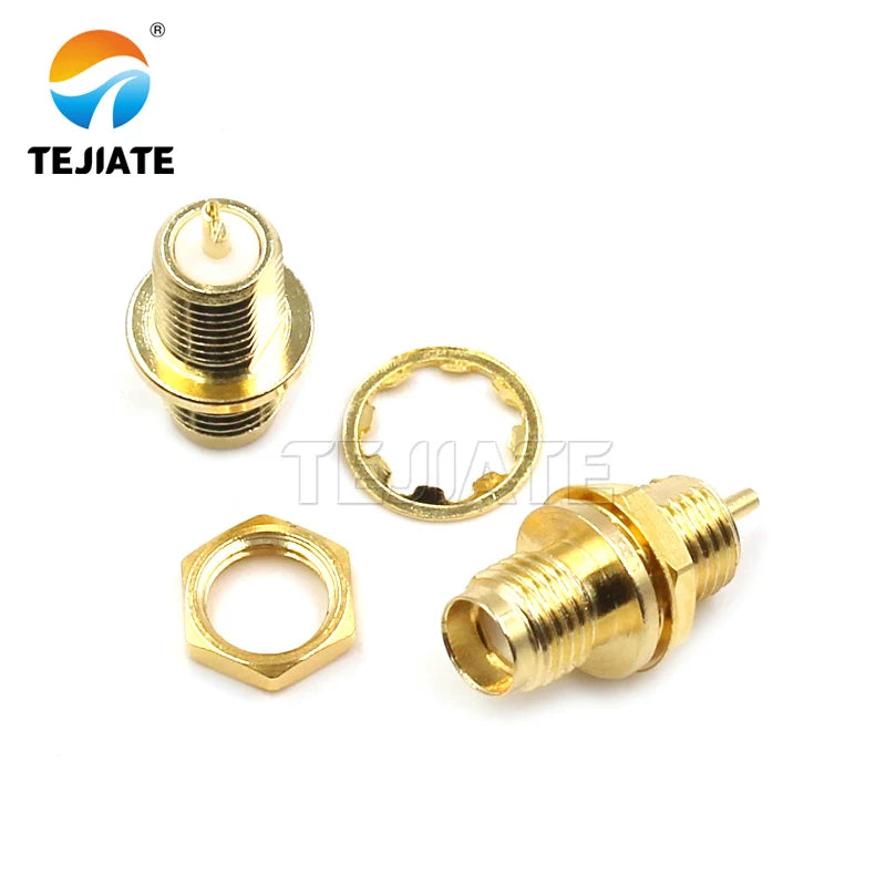 1PCS SMA-50KY High Quality SMA-50KY RF Coaxial Connector External Screw Inner Hole With Double Nuts and Double Washers