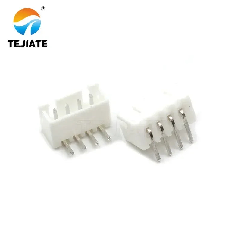 50PCS Bent Pin Holder Connection Terminal XH2.54 2/3/4/5/6/7/8/9/10/12P 2.54mm Spacing 90° Connector Electronic Adapter White