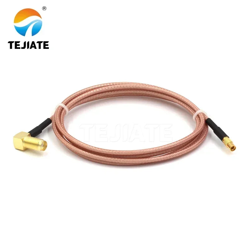 1PCS TEJIATE Adapter Cable MMCX To SMA Type MMCXK Convert SMAKW 8-90CM 1M 1.5M 2M Length Connector RG316 Wire