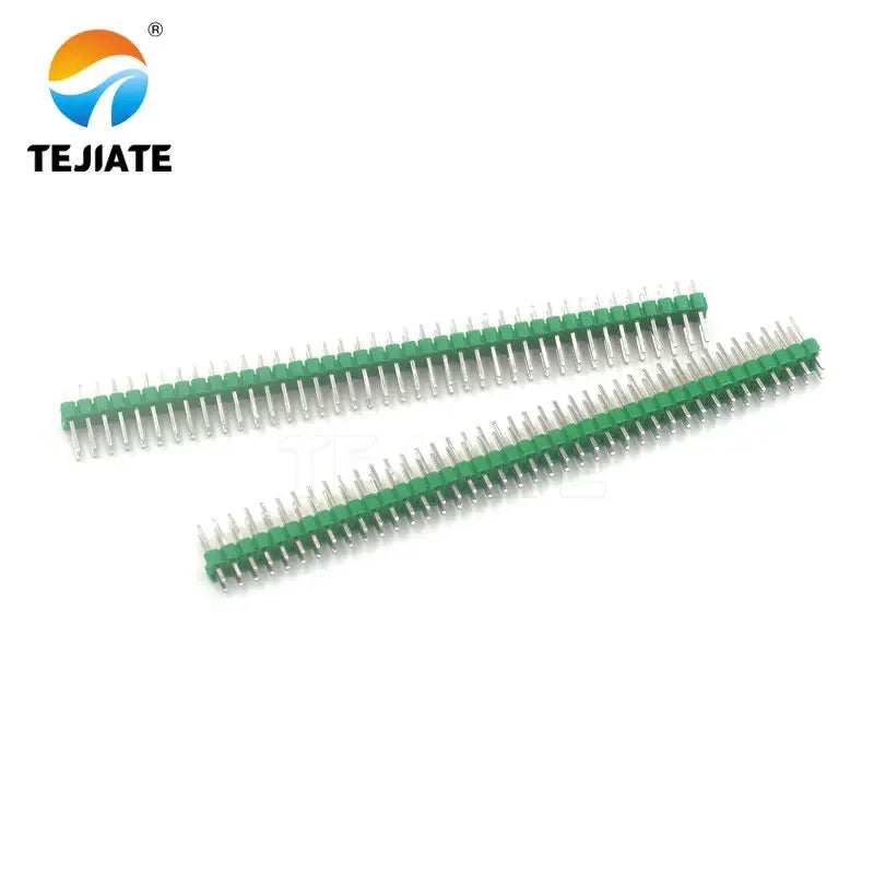 5PCS Double Row 2*40P Straight Pin Copper Foot Spacing 2.54MM Black/White/Blue/Red/Green/Yellow Plastic Connector Kit