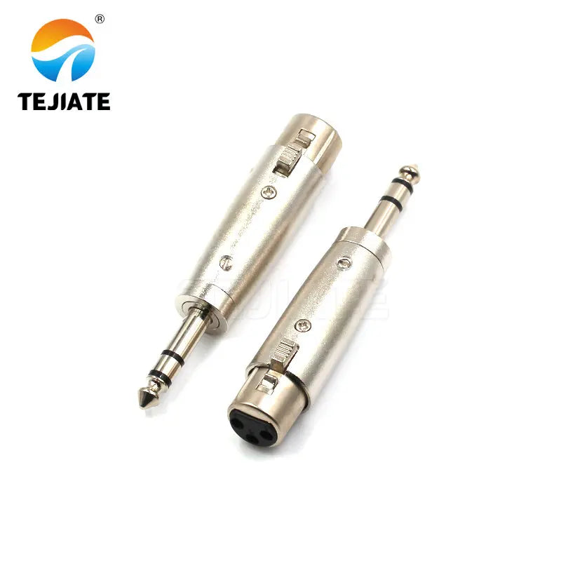 1PCS Cannon female head to 6.5 female 3-core Cannon male to RCA lotus audio female base 6.35 microphone adapter