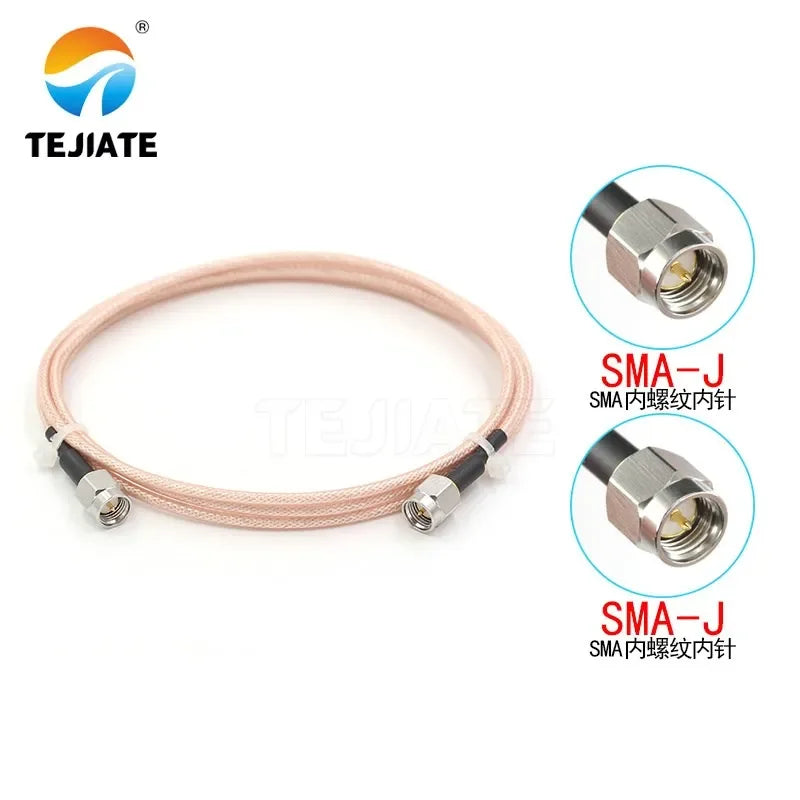 1PCS SMA to SMA coaxial RF wire, stainless steel SMA-JJ/JW 6G high-frequency signal, RG316 connection wire, SMA public to public