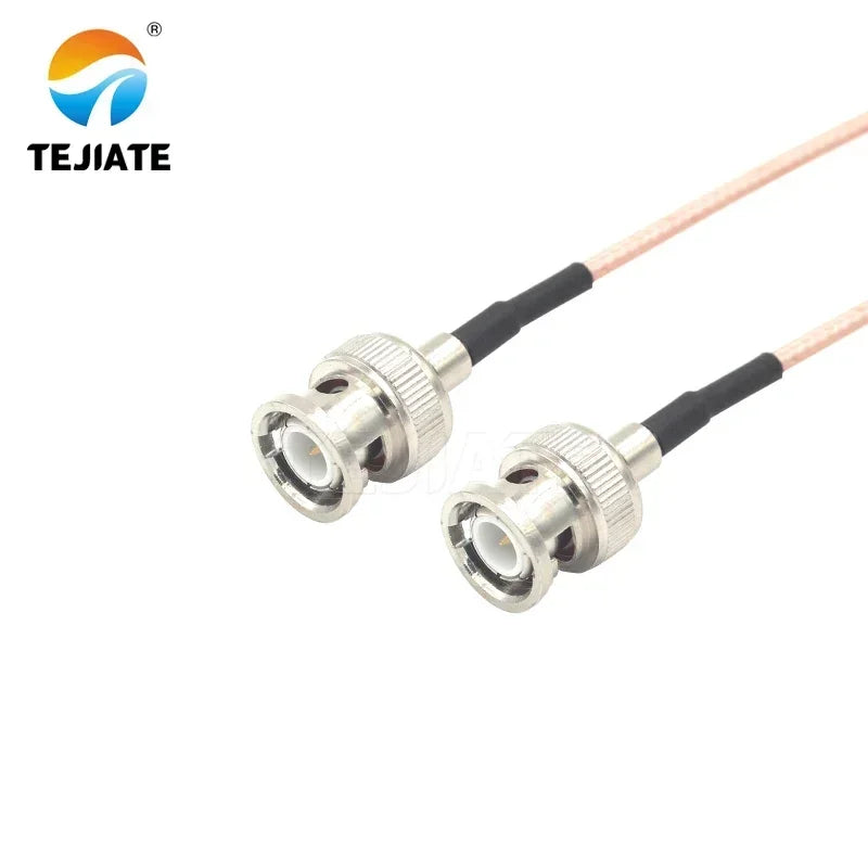 1PCS TEJIATE Adapter Cable BNC To BNC Type BNCJ Convert BNCJ 8-90CM 1M 1.5M 2M Length Connector RG316 Wire