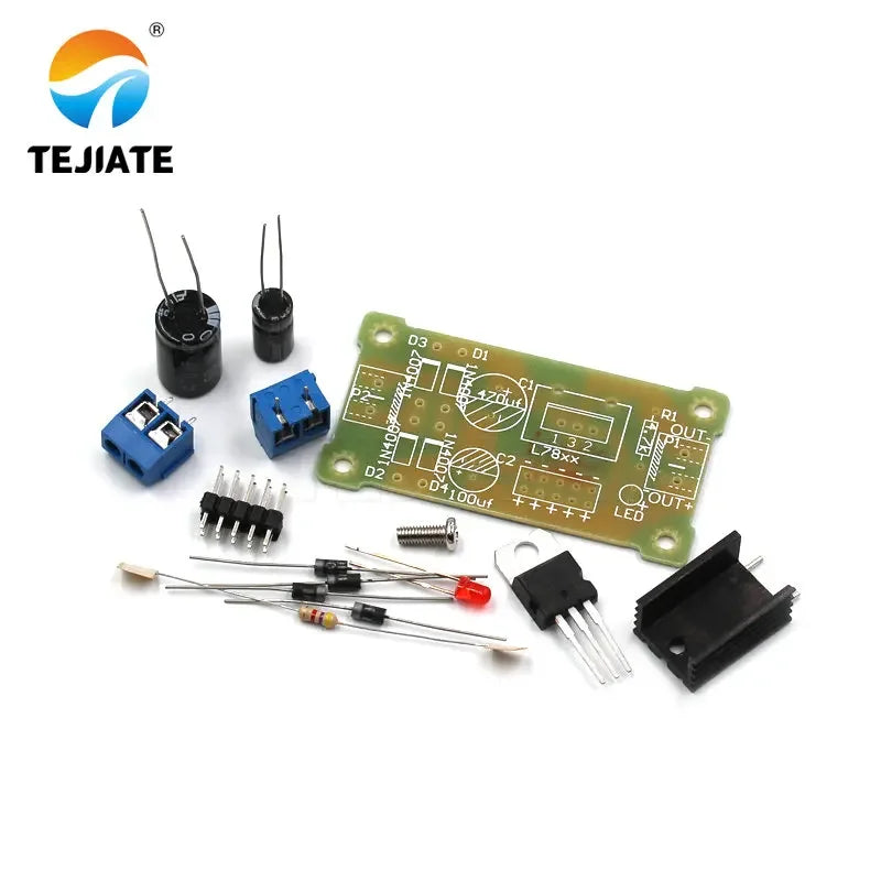 1PCS L7805 LM7805 3-terminal Regulator Module 5V Regulated Power Modular DIY Kit