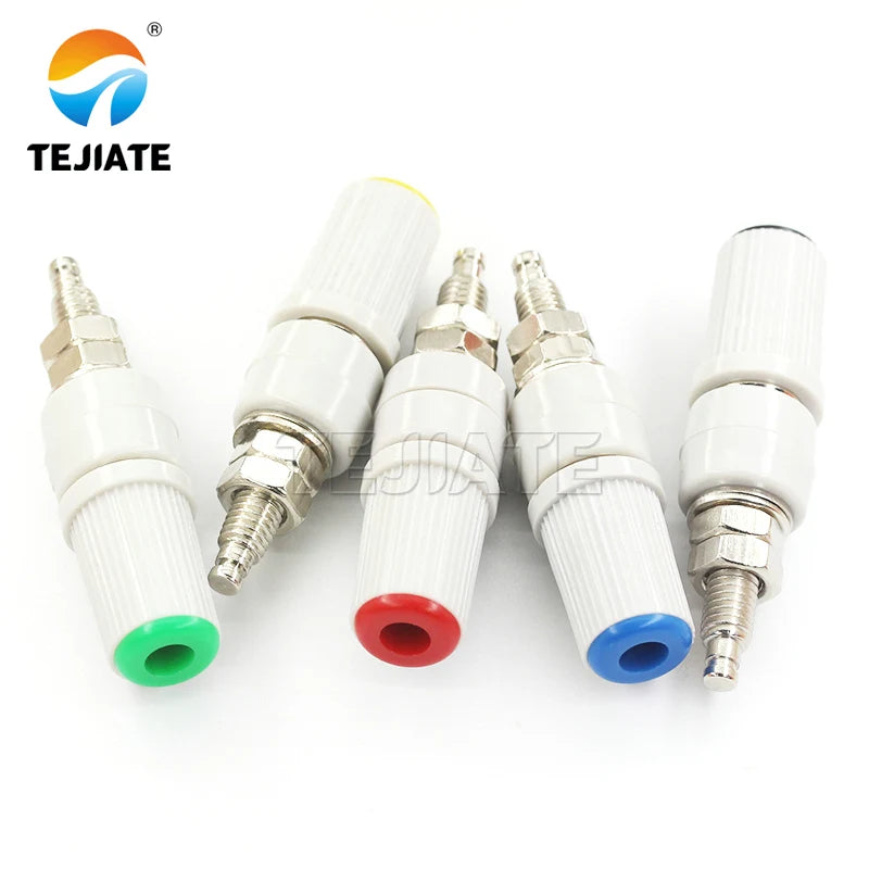 1PCS 30A high current banana socket M5 * 45 pure copper wiring column 5mm banana socket plug 4mm terminal grounding column