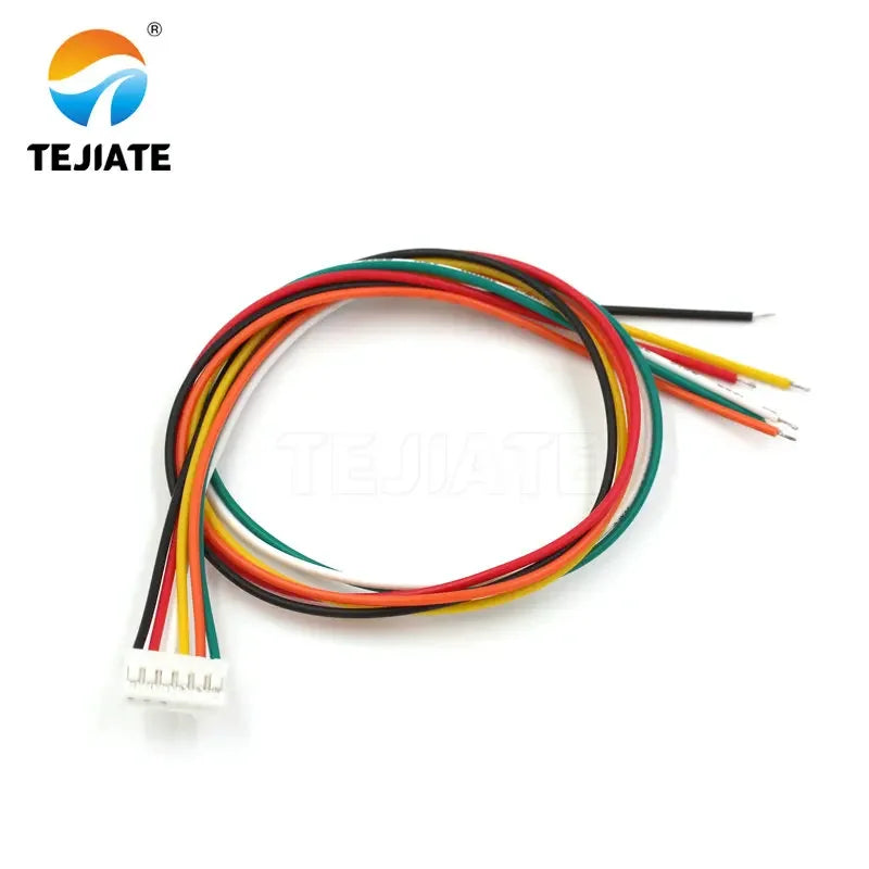 PH2.0MM Electronic Terminal Wire Single Head Color Row Line 2/3/4/5/6/7/8/9/10/12P 30CM Nickel Plated