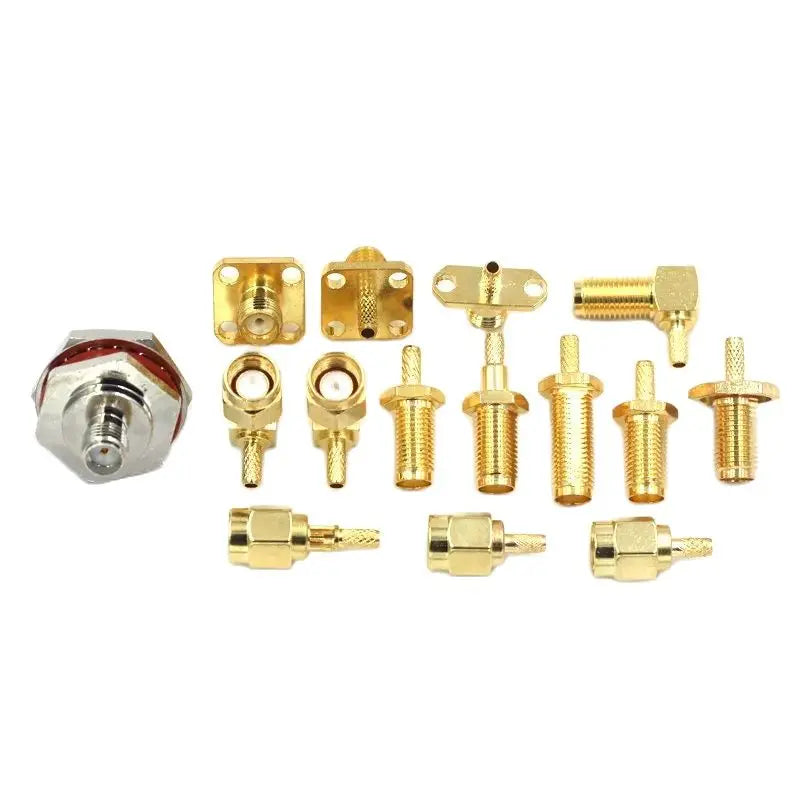 1PCS SMA RPSMA J/JW/KF/KY/KYW-1.5 Crimp Feeder Connector Power Test Adapter Match For RG316